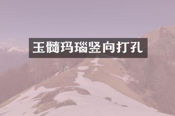 玉髓玛瑙竖向打孔