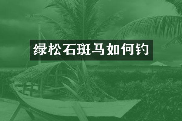 绿松石斑马如何钓