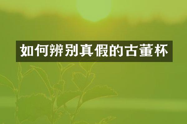 如何辨别真假的古董杯