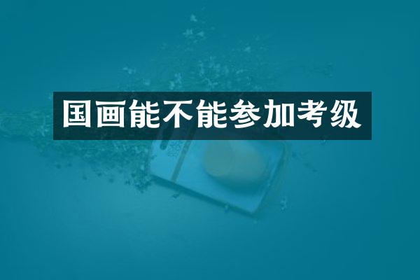 国画能不能参加考级