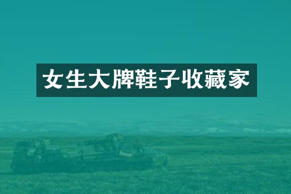 女生大牌鞋子收藏家