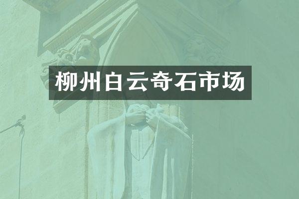 柳州白云奇石市场