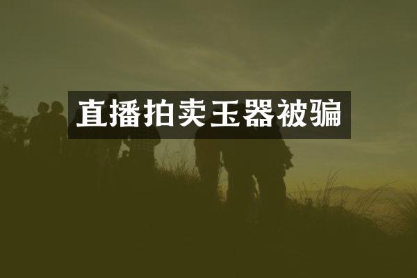 直播拍卖玉器被骗