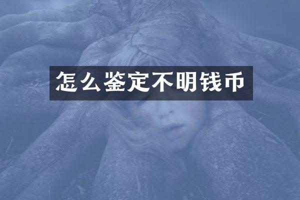 怎么鉴定不明钱币