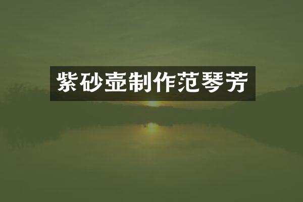 紫砂壶制作范琴芳