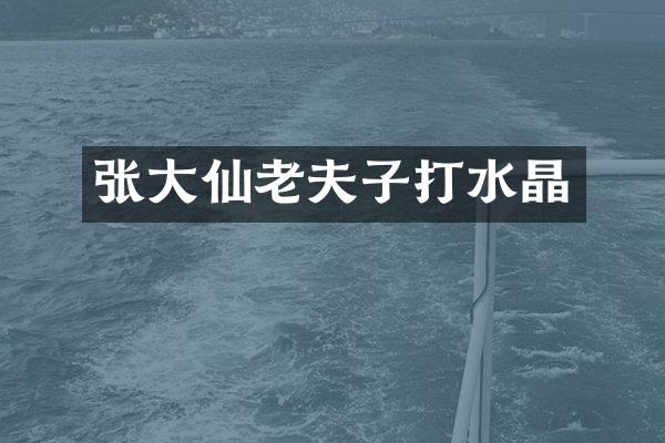 张大仙老夫子打水晶