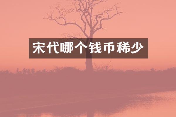 宋代哪个钱币稀少