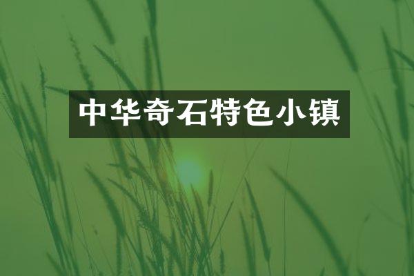中华奇石特色小镇