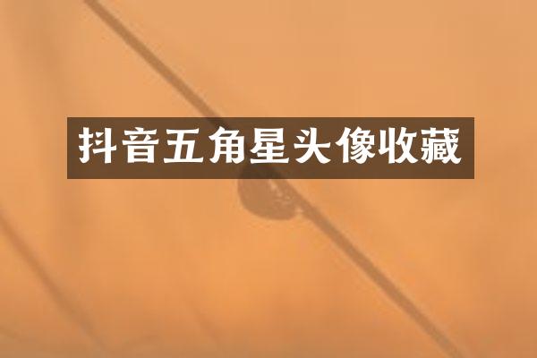 抖音五角星头像收藏