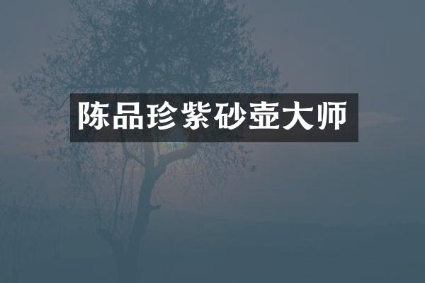 陈品珍紫砂壶大师