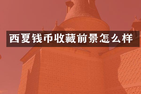西夏钱币收藏前景怎么样