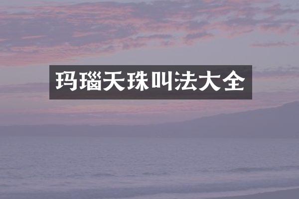 玛瑙天珠叫法大全