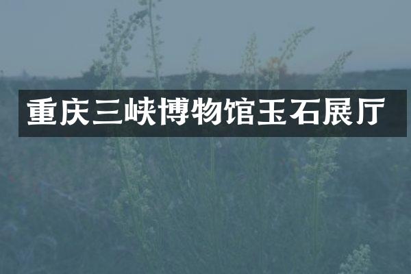 重庆三峡博物馆玉石展厅