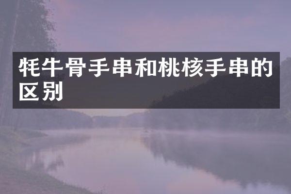 牦牛骨手串和桃核手串的区别