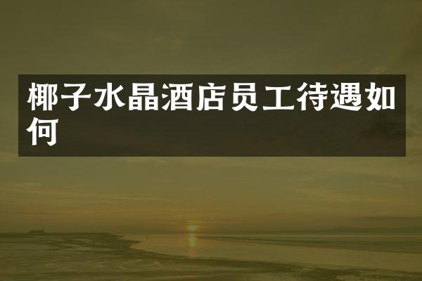 椰子水晶酒店员工待遇如何