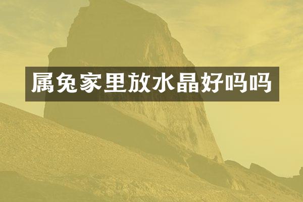 属兔家里放水晶好吗吗