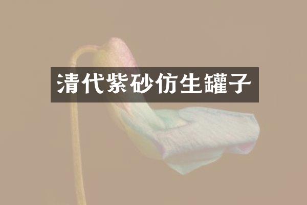 清代紫砂仿生罐子