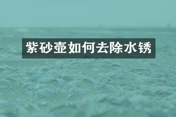 紫砂壶如何去除水锈