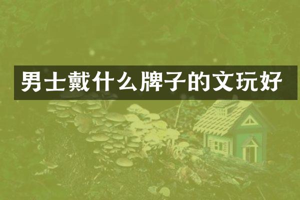 男士戴什么牌子的文玩好