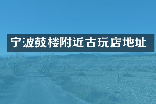 宁波鼓楼附近古玩店地址