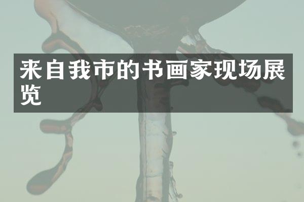 来自我市的书画家现场展览