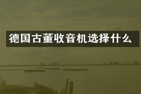 德国古董收音机选择什么
