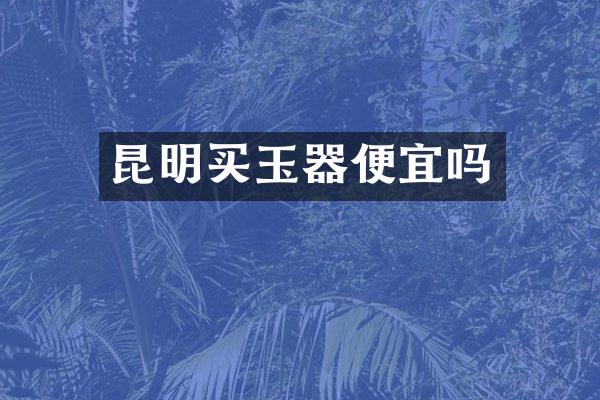 昆明买玉器便宜吗