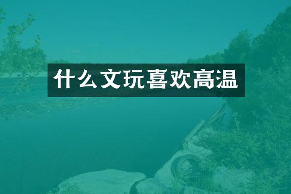 什么文玩喜欢高温