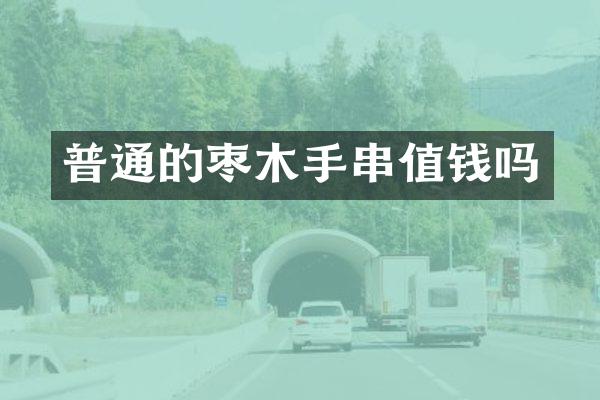 普通的枣木手串值钱吗