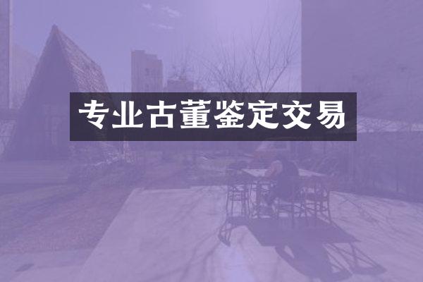 专业古董鉴定交易