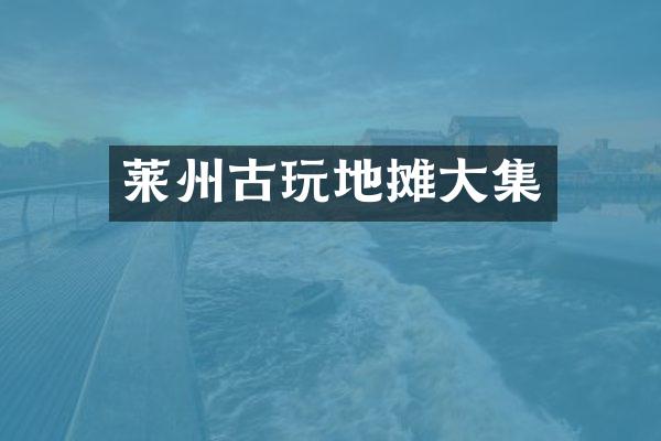 莱州古玩地摊大集