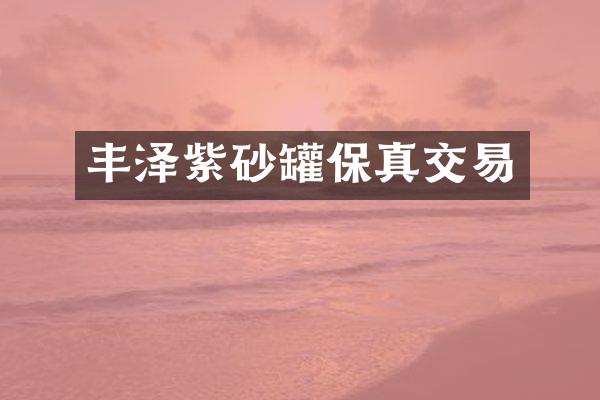 丰泽紫砂罐保真交易