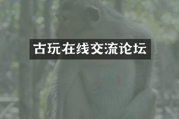 古玩在线交流论坛