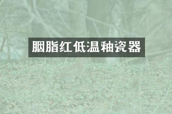 胭脂红低温釉瓷器