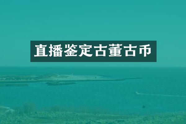直播鉴定古董古币