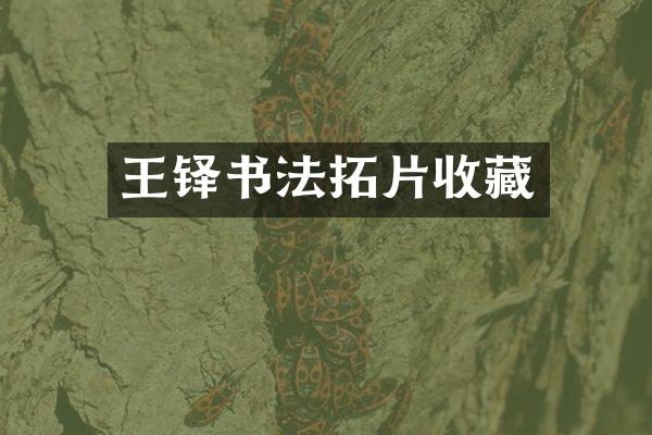 王铎书法拓片收藏