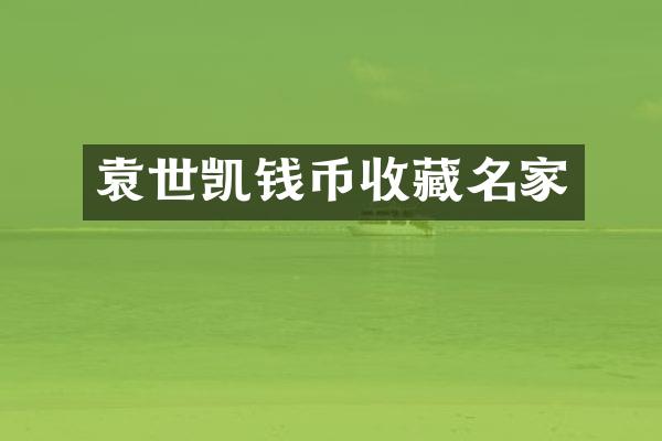 袁世凯钱币收藏名家