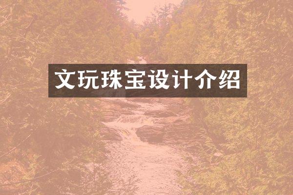文玩珠宝设计介绍