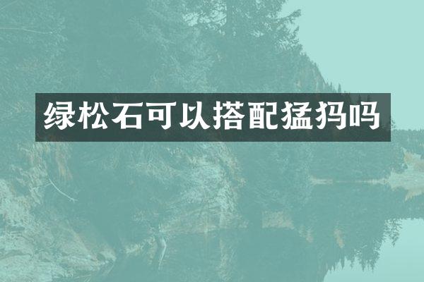 绿松石可以搭配猛犸吗