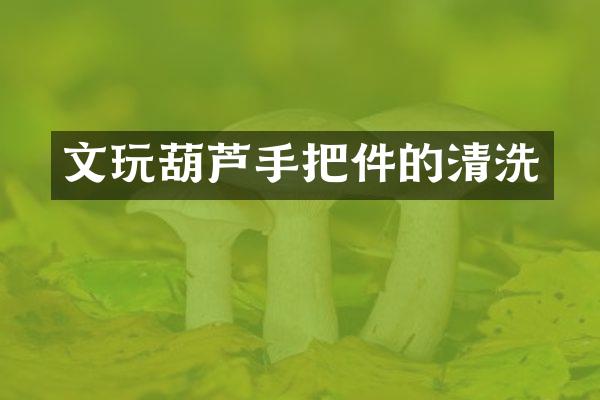 文玩葫芦手把件的清洗