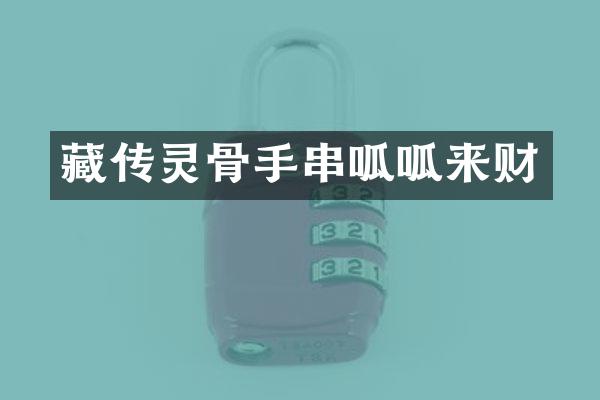 藏传灵骨手串呱呱来财