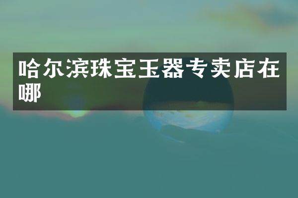 哈尔滨珠宝玉器专卖店在哪