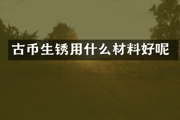 古币生锈用什么材料好呢