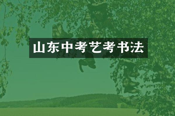 山东中考艺考书法