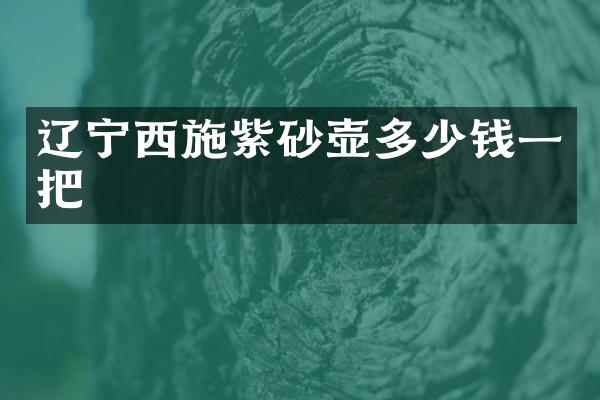 辽宁西施紫砂壶多少钱一把