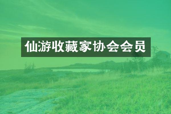 仙游收藏家协会会员