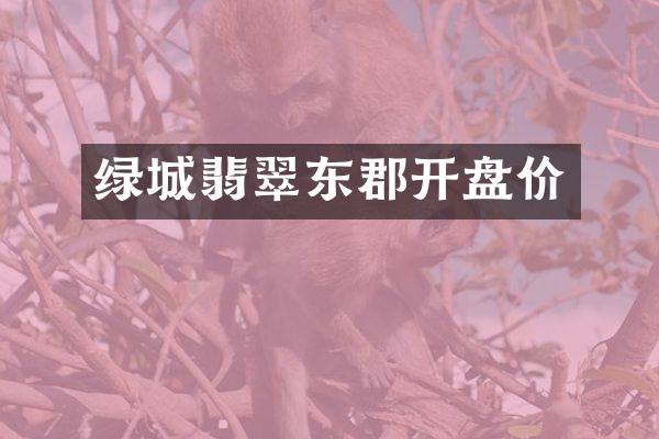 绿城翡翠东郡开盘价