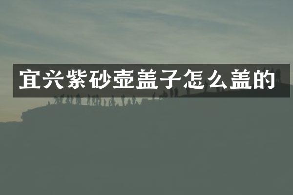 宜兴紫砂壶盖子怎么盖的