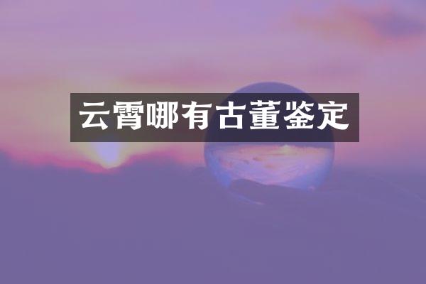 云霄哪有古董鉴定