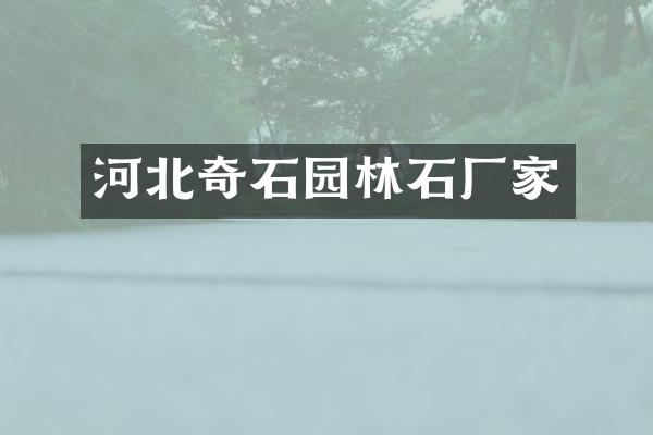 河北奇石园林石厂家